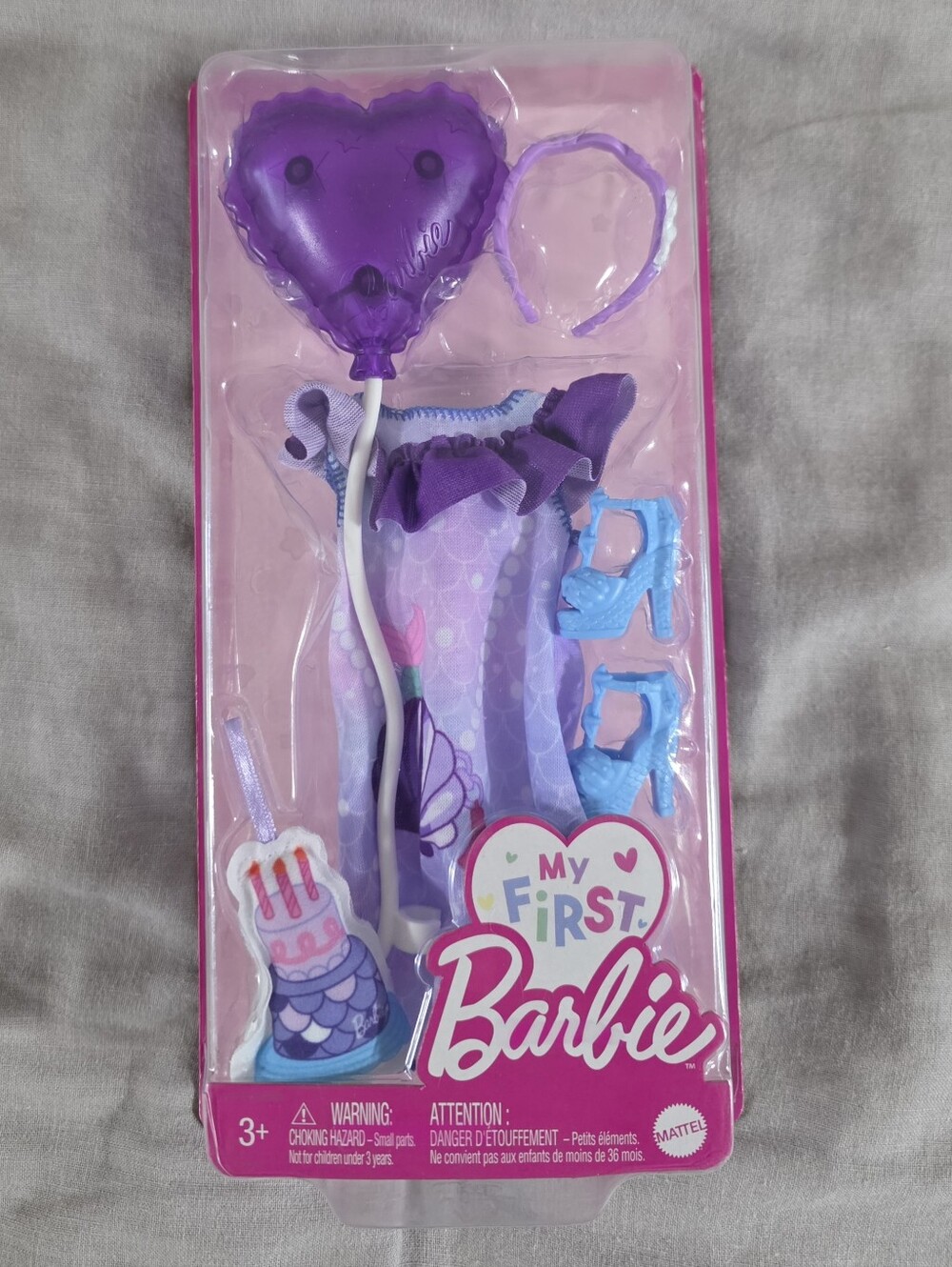 NEW My First Barbie Doll Accessories Set with Balloon and Shoes